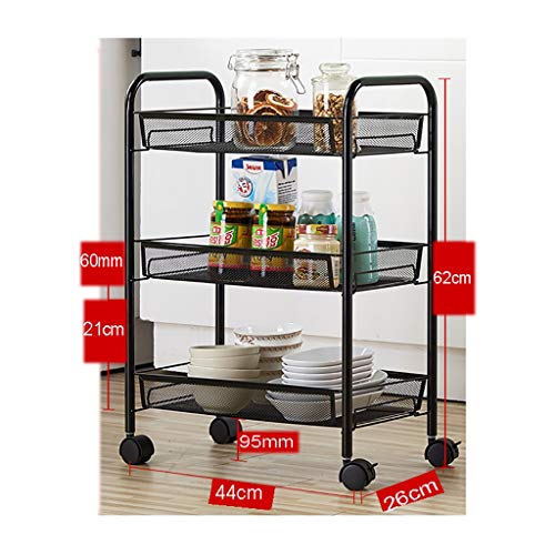 Rollig Lagerregal Home Kitchen Storage Rack (Farbe : B, Größe : 62cm×26cm×44cm)