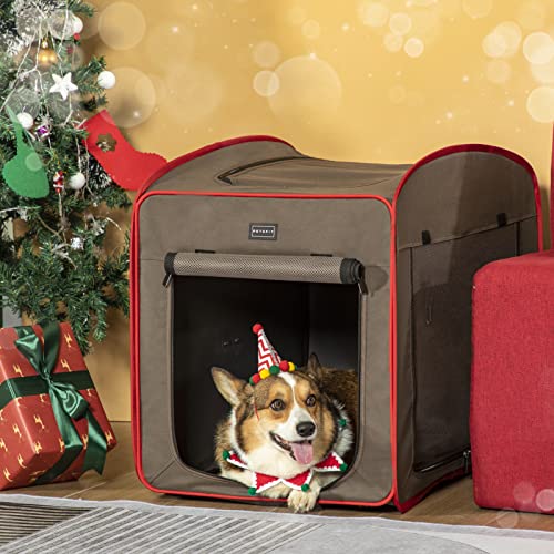 Petsfit Hundebox faltbar Pop-up-Design,Faltbare Hundebox für Zuhause Zimmerkennel Hund für kleine mittlere Hunde aus Stoff,Leichte tragbare Schlafbox für Büro,Wohnzimmer,Camping,Hotels