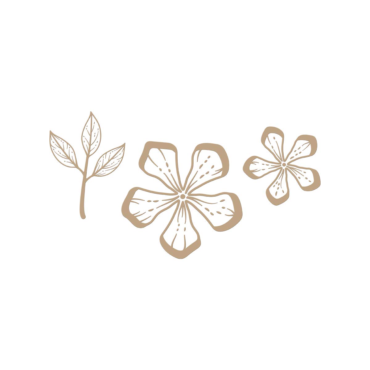 Glimmer Hot Foil Plate - Glimmering Layered Flowers