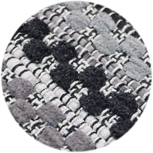 Image of THE HOME TALK Handmade Polyester Cotton Mat| Water-Absorbent | Carpets for Bathroom, Entrance Door, Kitchen, Entry Gate, Living Room | Machine Washable | Anti-Skid | 27 x 45 Inch | Grey