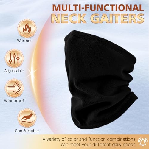 Fivali Winter Neck Warmer Face Ski Mask: Neck Gaiter Wind Protection Face Cover Fleece Balaclava Scarf for Men Women2