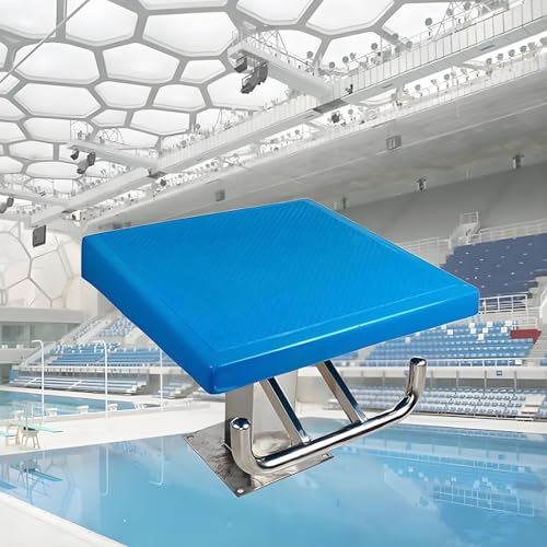 Plataforma estándar de buceo para piscina, tabla de saltar antideslizante de acero inoxidable para entrenamiento de natación y competición, capacidad de carga de 600 libras, diseño inclinado de 15°