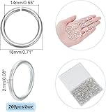 Zoom IMG-1 ph pandahall 200pz anelli aperti