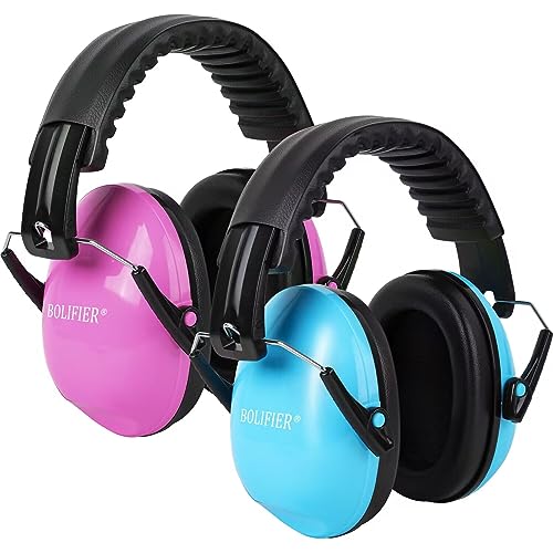 BOLIFIER Kids Ear Defenders,Safety Earmuffs Ear Protectors Noise Reduction Headphone Ear Protection Earmuffs for Boys Girls