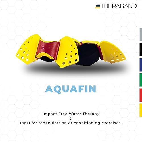 Miniatura 5 de THERABAND Aquafins - Kit de ejercicio acuático para entrenamiento de resistencia al agua para parte superior e inferior del cuerpo, terapia física