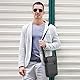 flintronic Umhängetaschen Herren Schultertasche Herrentasche, Leichte Crossbody Bag Arbeitstasche Kuriertasche Messenger Bag zum Arbeiten Einkaufen Schulreise Alltag (Grau)
