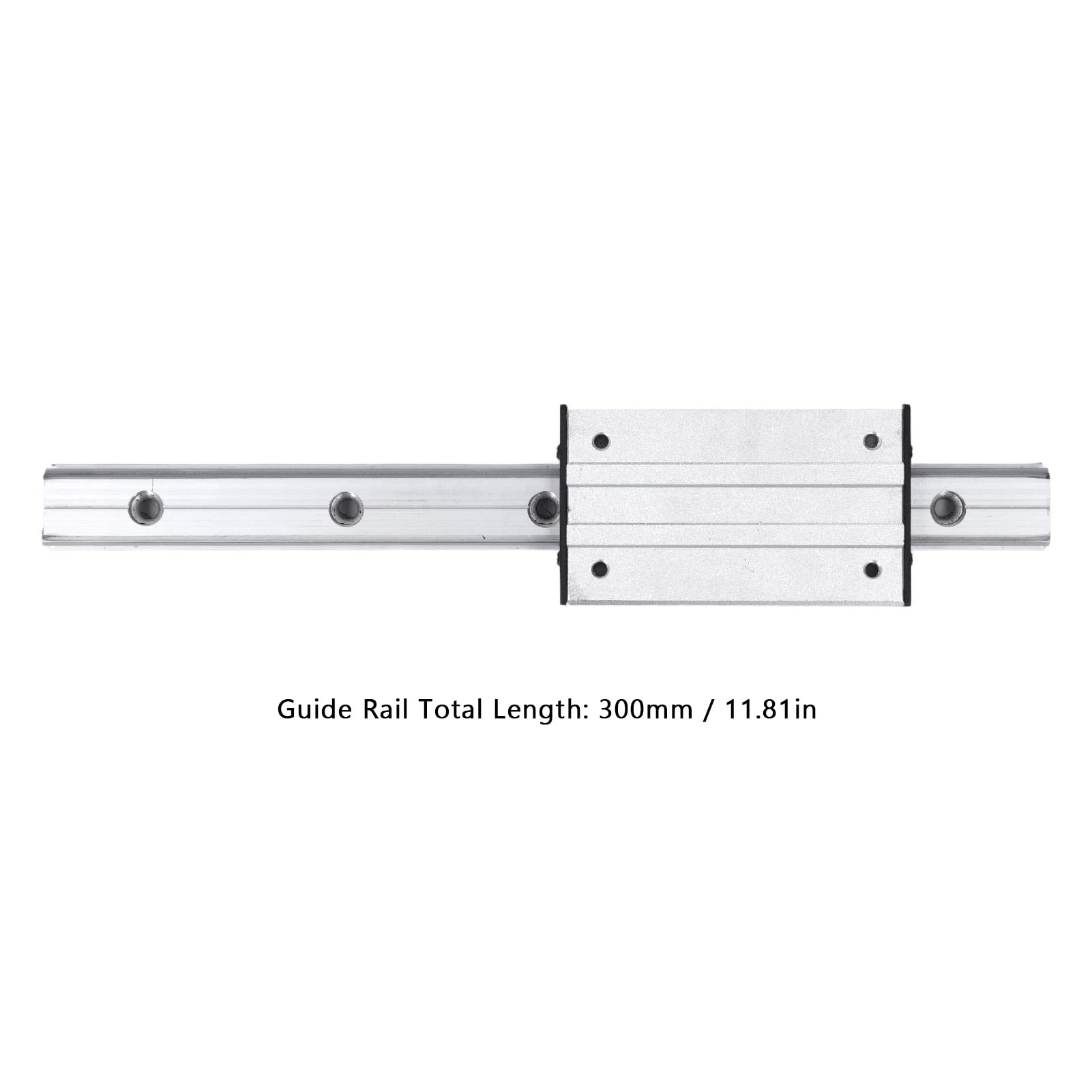 Gui lineare NDNCZDHC LGD6 Gui lineare a doppio asse esterna 300 mm, guide lineari e cuscinetti, 4 pezzi, puleggia, gui lineare
