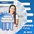 Max Water 5 Stage 100 GPD Reverse Osmosis Water Filtration System + Faucet-B + NSF Certified Tank + 7 Extra Replacement Filter Cartridges - Wall Mount/Under Sink RO System - Model: RO-5C6