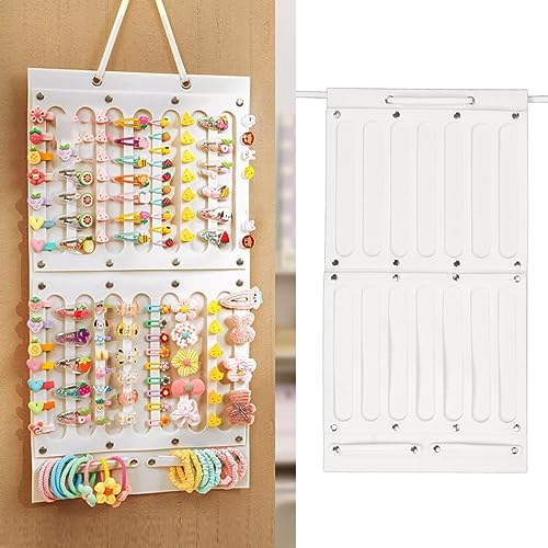 Pssopp Haarspangen-Aufbewahrungsbügel, Haarschleifen-Halter, 2 Schichten, Großes Fassungsvermögen, Haarspangen-Aufbewahrungsbügel, Filzmaterial, Angenehm zu Berühren, – Bild 3