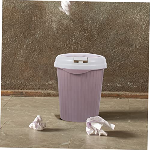 Caneca de basura pequeña rosa minimalista miniatura 6