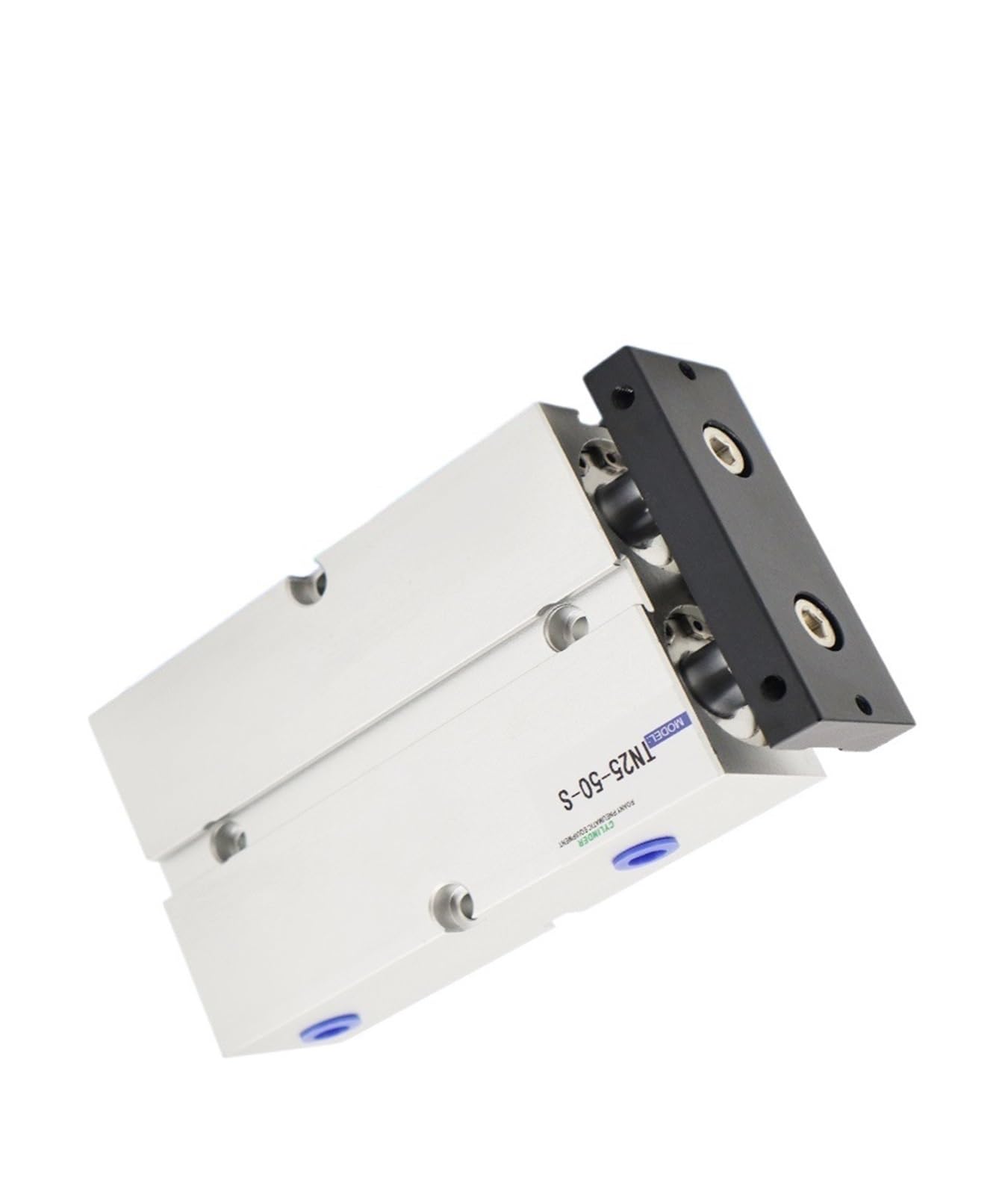 Cylindre double tige TDA anti-rotation à haute rigidité pour un alignement millimétrique