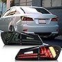 VLAND LED Taillights Assembly For Lexus IS250 IS350 2006-2012 IS200d IS F 2008-2014(NOT FOR IS250C / Convertible) with Amber Turn Signal, Smoked