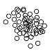 Beadaholique 50-Piece Open Round Jump Rings, 6mm, Matte Black