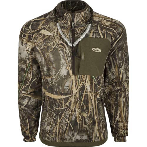 Drake Waterfowl Endurance 1/4 Zip Oullover Realtree Max-7 Large