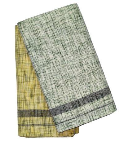 Image of Self Design Lungi & Dhoti for Men (Unstitched)| Lungi for Mens Cotton Blend | 2 Meter | Soft, Lightweight & Breathable Fabric | Ethnic Wear for Daily Use