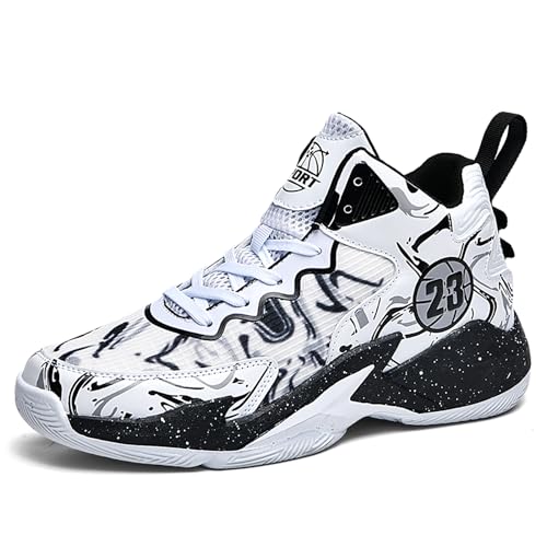 Männer Basketball Schuhe No-Rutsch Atmungsaktive Outdoor Schuhe für Frauen Mode Graffiti Training Schuhe