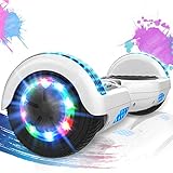 SOUTHERN WOLF Hoverboards, Hoverboard niños, de 6,5 Pulgadas con Luces LED de Rueda de Colores, Hoverboard electrico con Motor de 2 * 350W, Hoverboard Kart con Bluetooth, Regalos para niños