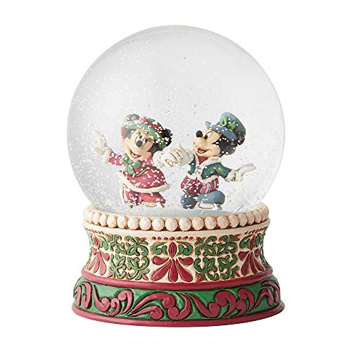 Disney Tradition 6002832 - Mickey & Minnie navidad, bola de nieve