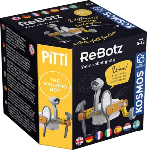 Thames & Kosmos - ReBotz: Pitti: The Walking Bot, Build Your Own Robot, STEM Experiment Kit, Easy to Build Science Kit for Kids, Collect them All, Suitable for Ages 6+