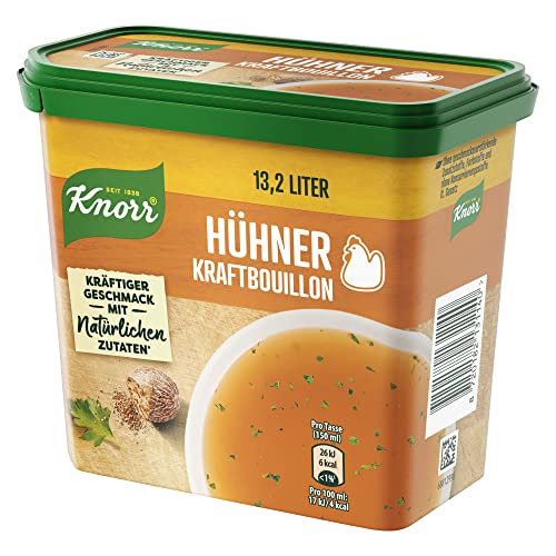 Knorr Hühner Kraftbouillon, Bouillon mit natürlichen Zutaten und kräftigem Geschmack 264 g