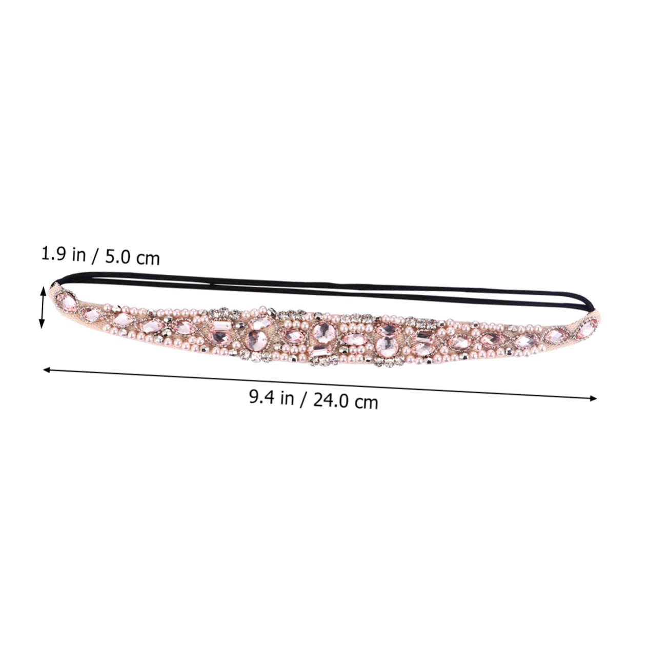 MAGICLULU 3 Sets Vintage Strass Perlen Stirnband Haarbänder Handgemachter Schmuck Haarreifen Chic 4 Stück * 3