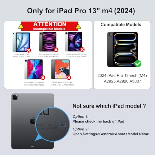 Image of Magic Keyboard Case for iPad Pro 13-inch (M4) 2024, Magnetic Stand Bluetooth iPad Keyboard for iPad Pro 13 with Precision Trackpad, Auto Sleep /Wake, Backlit Keys