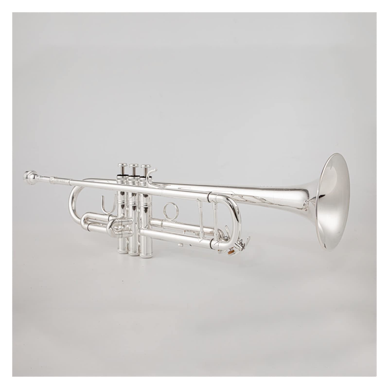 początkujących trąbka Profesjonalna Trąbka Bb Trąbka B Płaskie Mosiężne Posrebrzane Instrumenty Muzyczne Blaszane Z Futerałem Trąbka