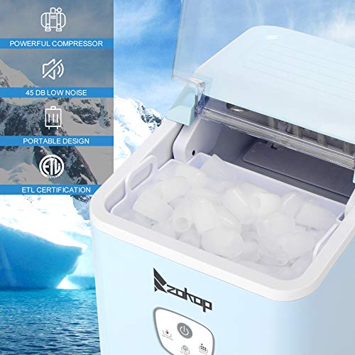 Fabricadora de hielo portátil para uso doméstico 26 lbs miniatura 4