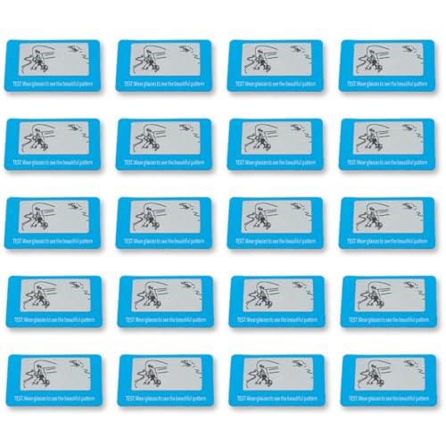 YAPKOLV 20 unidades Tester de polarización para gafas de sol con papel cuadriculado, lentes polarizadas y diseño de pez para la compra y selección de gafas de sol