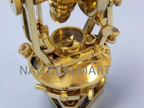 10" Nautical Solid Brass Theodolite by Nauticalmart