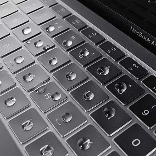 Image of (SAK1002) Hi-Lite Essentials Premium Ultra Thin Keyboard Cover Protector for MacBook Air 13 inch A2179, A2337 M1 Chip 2020 - Black