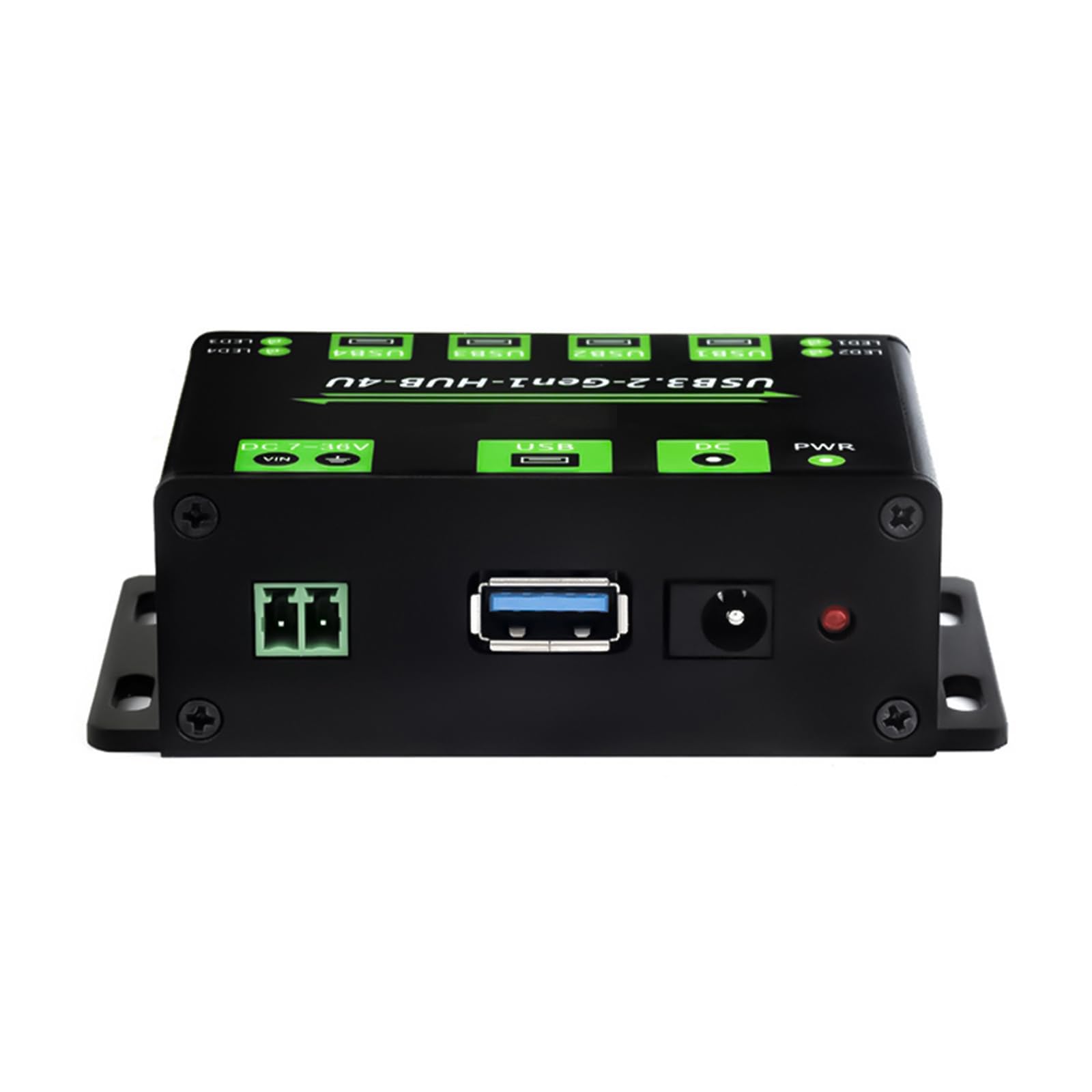 Hub USB 3.2 Gen1 a 4 porte ad alta velocità con 7 interfacce di alimentazione 36V per la ricarica stabile del dispositivo