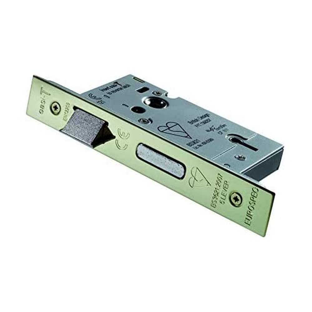 Carlisle Brass LSB5525PVD/BP British Standard Sash Lock, Satinless Brass, 2.5 inch