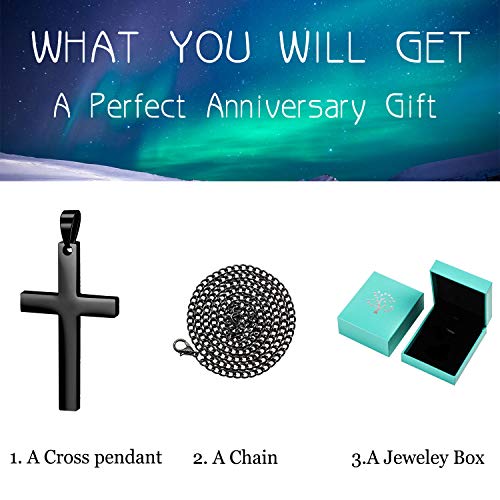 Personalized Cross Necklace-Custom Engraved Necklace-Pendant Necklace for Men4