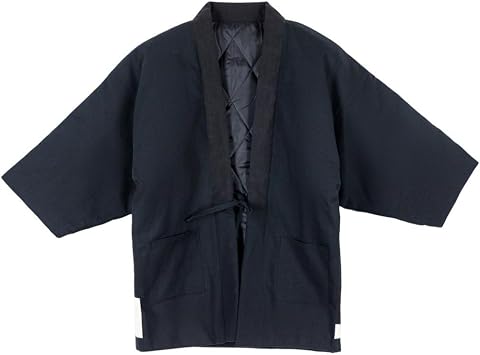 Japan Style Carp Printed Warm Japanese Jackets Casual Open Front Coat Traditional Hanten Coat Fashion Quilted Coat