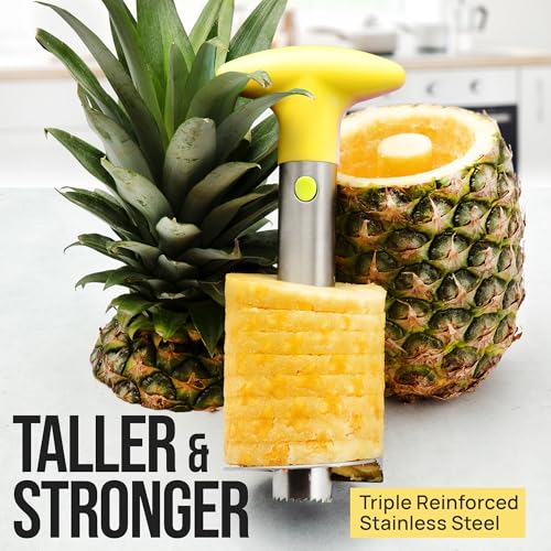 Image of Zulay Kitchen Stainless Steel Pineapple Corer, Slicer & Eye Peeler