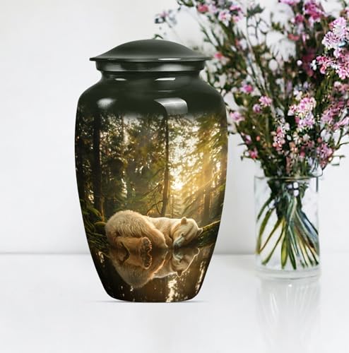 Image of Bear Urn - Urn for Ashes - Cremation Urns for Adult Ashes Men - Ashes Urn Adult - Urn for Ashes for Women - Funeral Urns for Adult Ashes Women (10 inch Pack of 1)