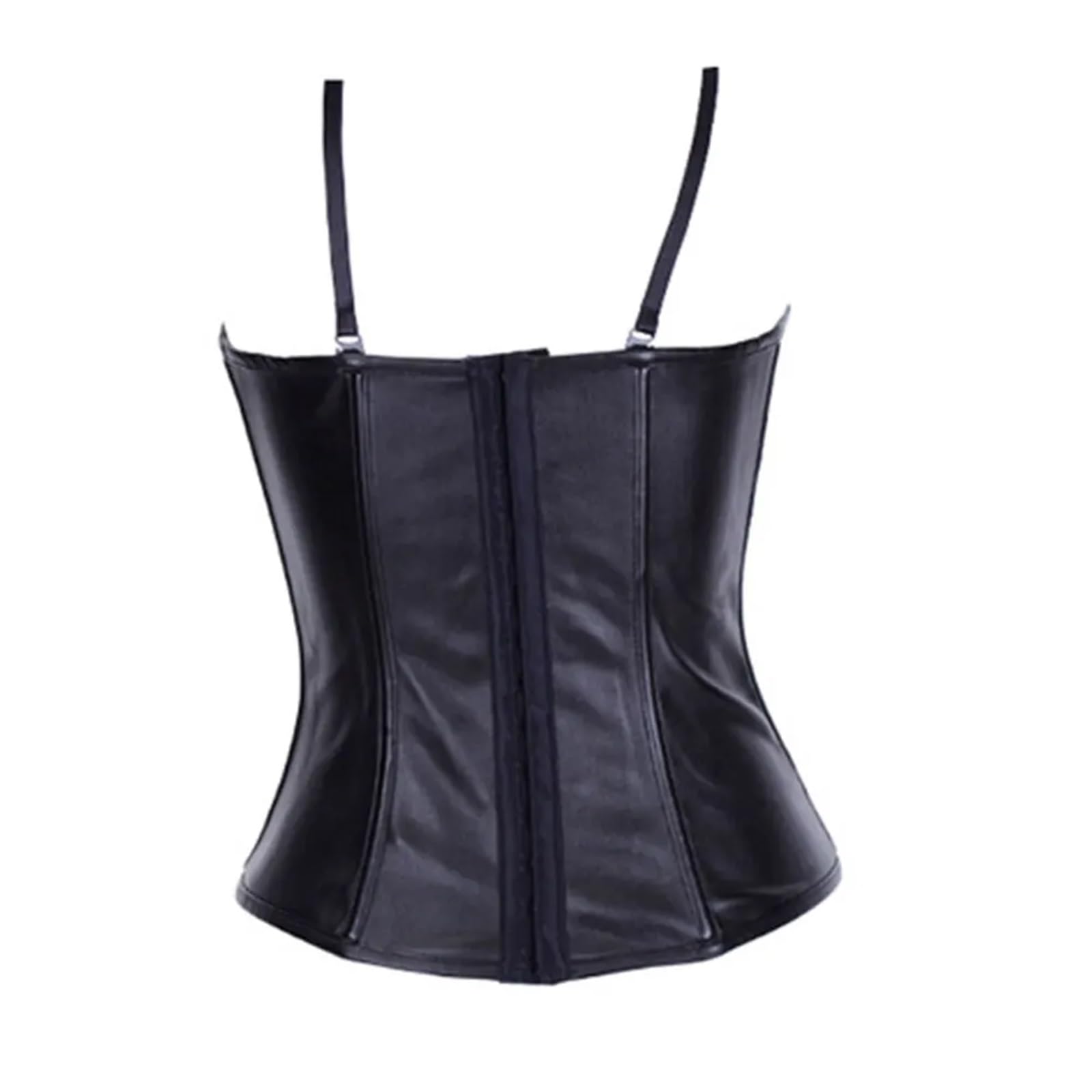 Set corsetto in similpelle rock da donna, bustier in acciaio overbust retrò con gonna Per Donna