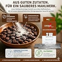 ceragol Mahlwerkreiniger Vollautomat und Kaffemühle, 2x15g - Reinigungsbohnen Mahlwerk - Kaffeemühlenreiniger - Mahlwerk Reiniger für Kaffeevollautomaten und Mühlen - Grinder Cleaner Kaffeemaschine – Ansicht 4