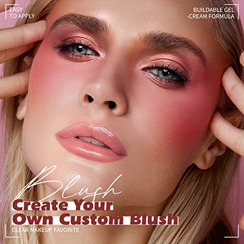 Kimuse Soft Cream Blush Makeup, Liquid Blush For Cheeks, Weightless, Long-Wearing, Smudge Proof, Natural-Looking, Dewy Finish #TOP4