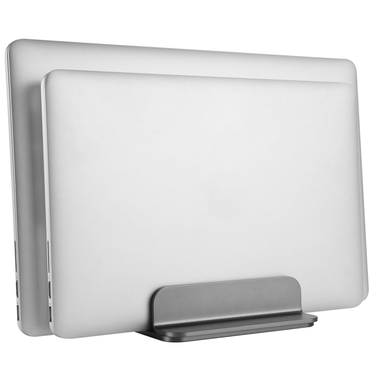 Soporte Vertical Doble de Aluminio para Portátil y Tablet Base Ligera y Resistente Multifuncional para Ordenador y Diseño Compacto y Portátil
