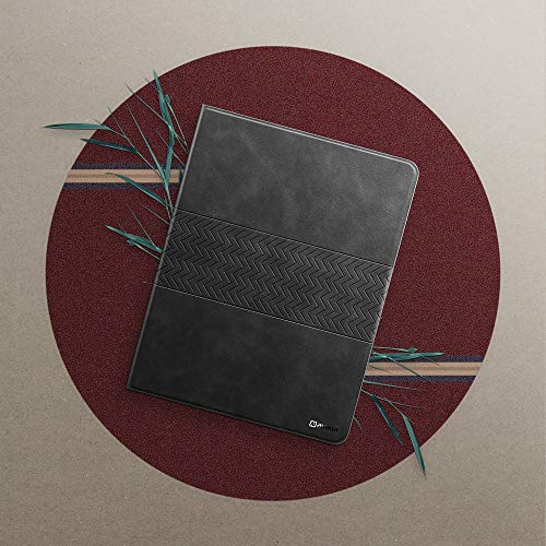 Image of auaua Case for iPad Pro 12.9 5th /4th /3rd Generation, with Built in Pencil Holder, Auto Sleep /Wake, PU Leather Smart Cover(Grey)