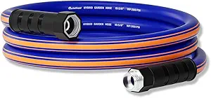 short garden hose 10 ft x 5/8Inch, short water hose with Swivel Handle, Heavy Duty, Flexible, Sturdy, Lightweight, Male to Female Fittings