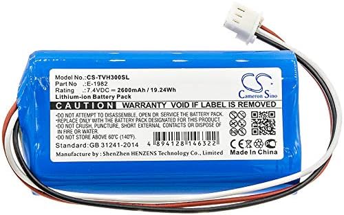 FITHOOD Battery Replacement for televes H30FLEX E-1982 (2600mAh/7.4V)