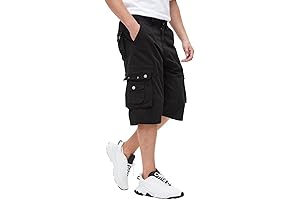 Men's Relaxed Fit Cargo Shorts, Twill Cotton