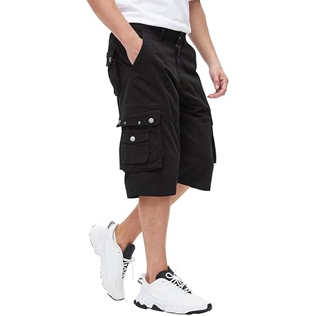 Men's Relaxed Fit Cargo Shorts, Twill Cotton