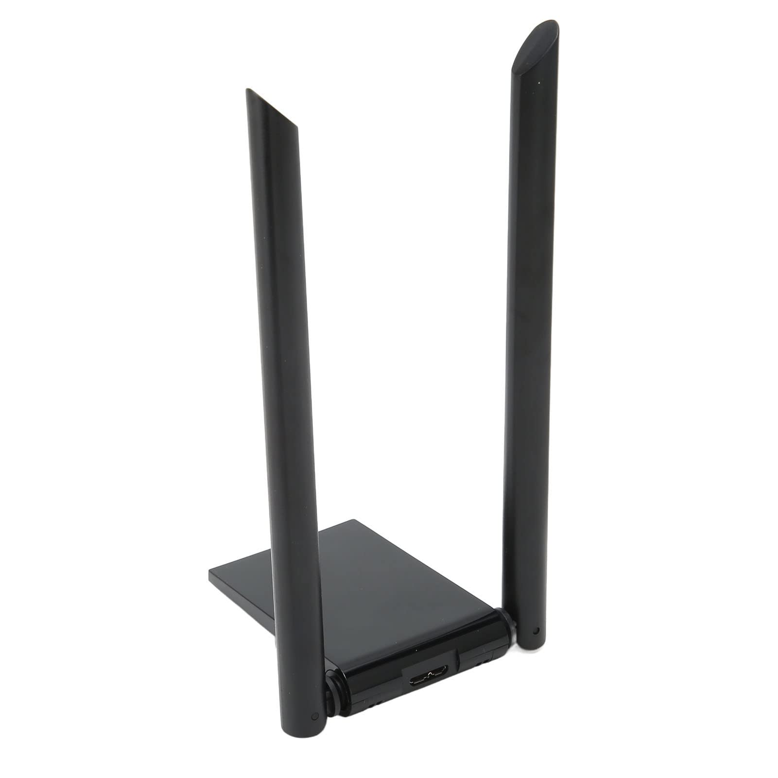 Yunseity Adaptateur USB WiFi 6, Adaptateur Réseau sans Fil 2,4 GHz 5 GHz avec 2 Antennes à Gain élevé, Clé USB WiFi WPA3 1800m sans Fil pour l'ordinator de Bureau