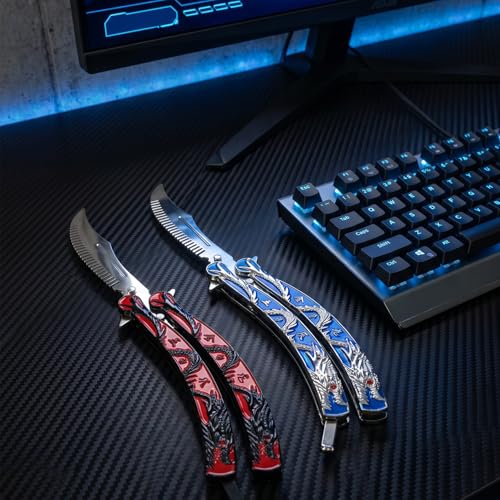 Peine Curvado Dragon Rojo Metal Ligero 2 Unidades miniatura 6