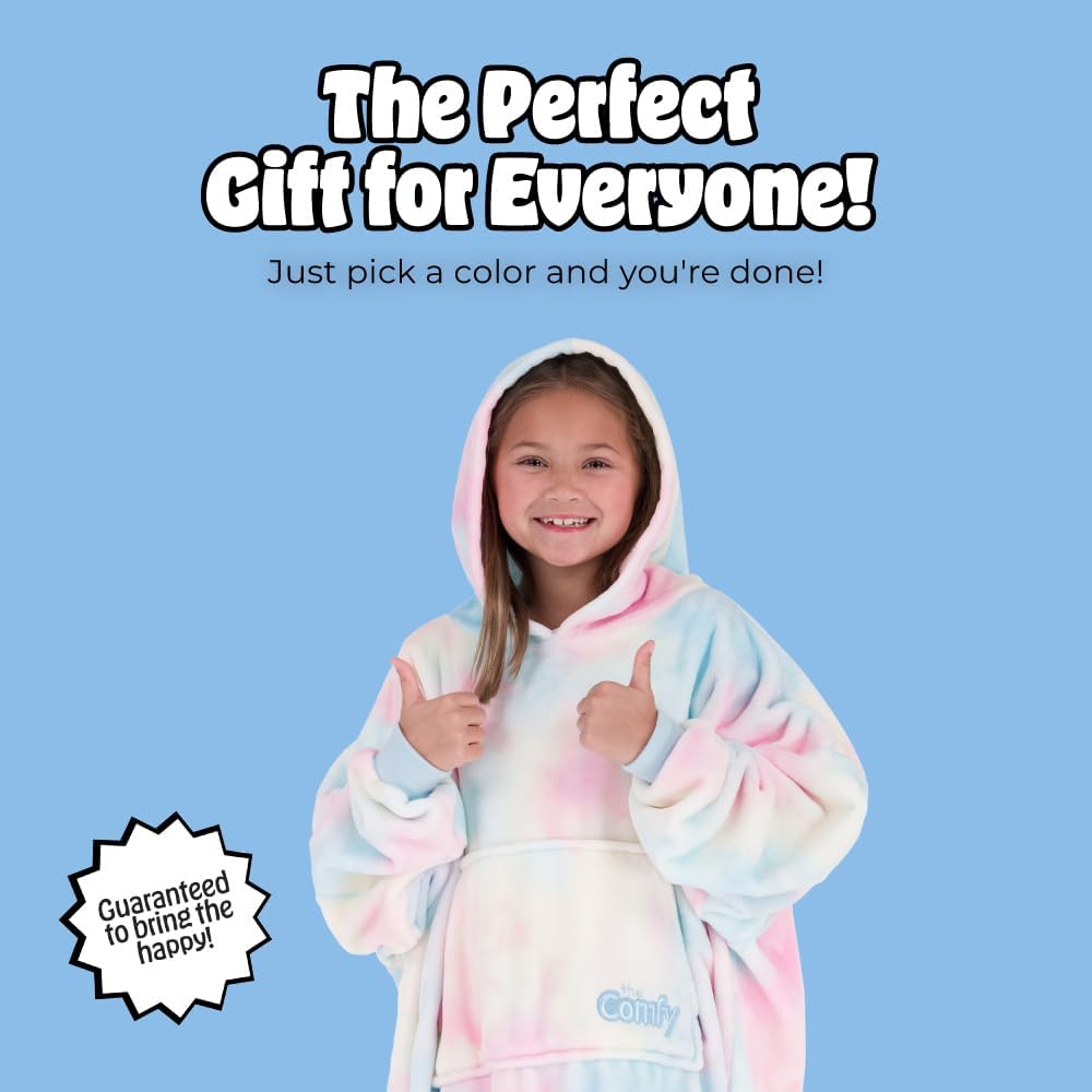 THE COMFY Dream Jr for Kids | Lightweight Microfiber Fleece Wearable Blanket with Hood & Pocket | Seen on Shark Tank - Image 8