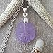 Yinahawaii Handmade in Hawaii Sea Glass Jewelry, Sand Dollar Necklace, Beach Necklace, Birthday Gift for Women (Purple - February)